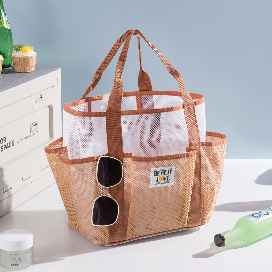 Geräumige Mesh Strandtasche