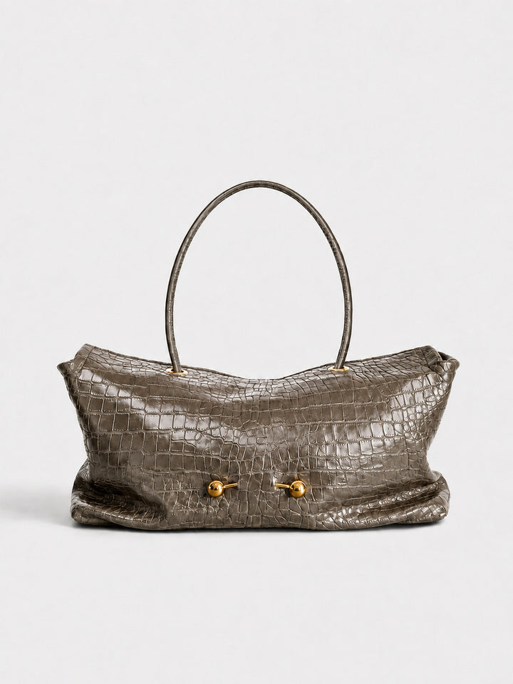 Krokodilhaut-Handtasche