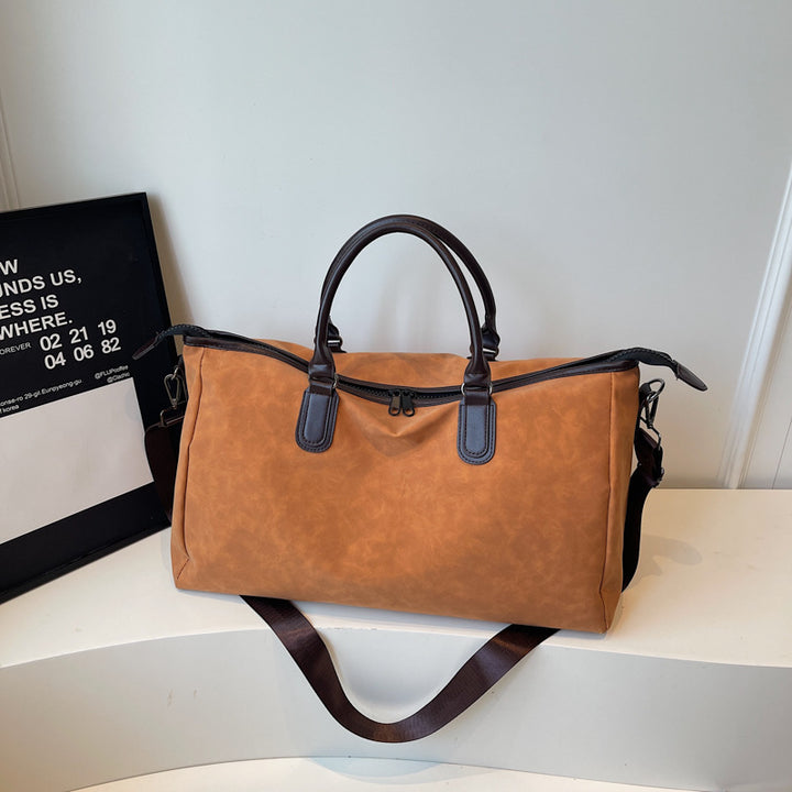Klassische Leder Wochenendtasche