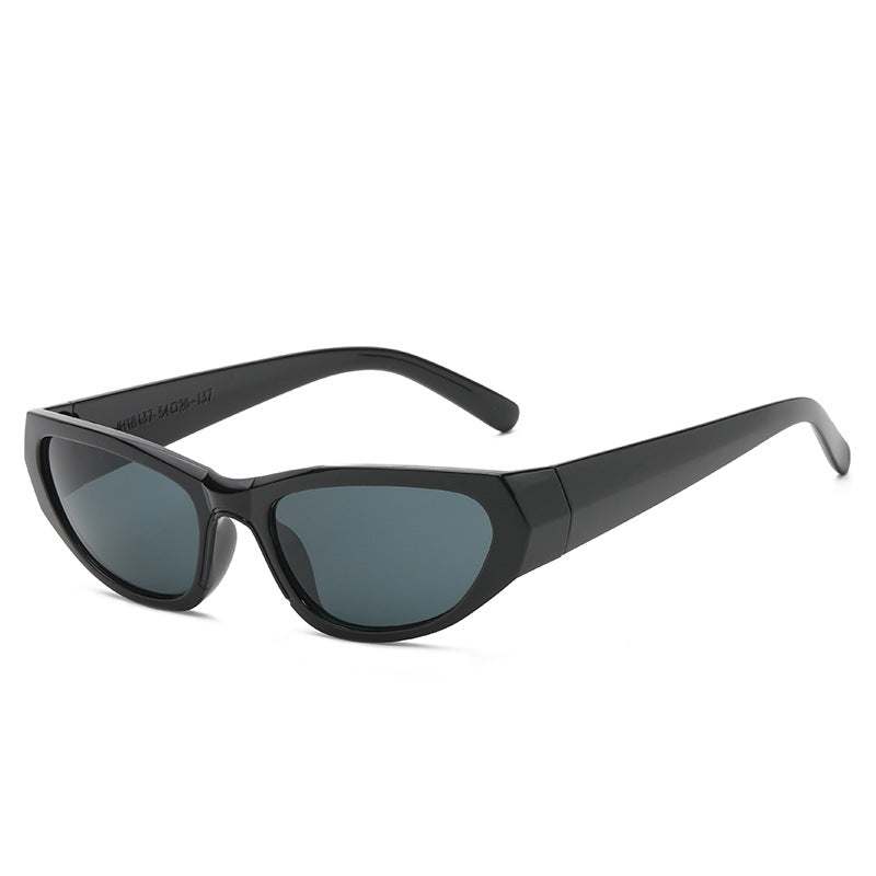 Damen stylische geometrische Sonnenbrille im modernen Design Karnz