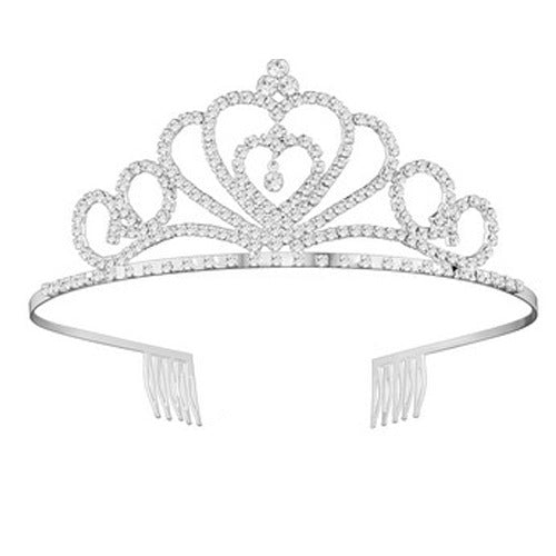 Damen Glamouröse Kristall Tiara Karnz