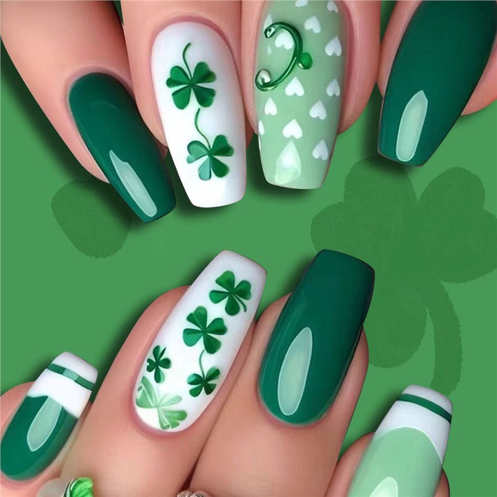 Künstlerisches St. Patrick's Day Nagelkunst Set Karnz