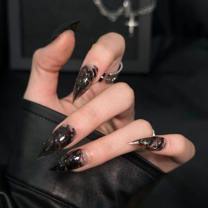 Gothic Stiletto Press-On Nagelset