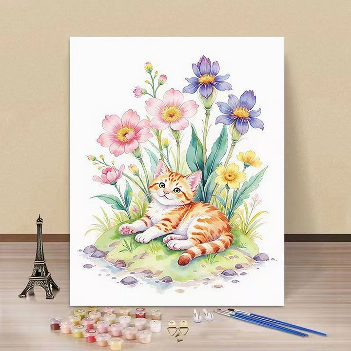DIY Wasserlilie und Eisvogel Malen nach Zahlen Kunstset Karnz