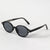 Damen modische Sonnenbrille im ovalen Design mit stylischen Akzenten Karnz