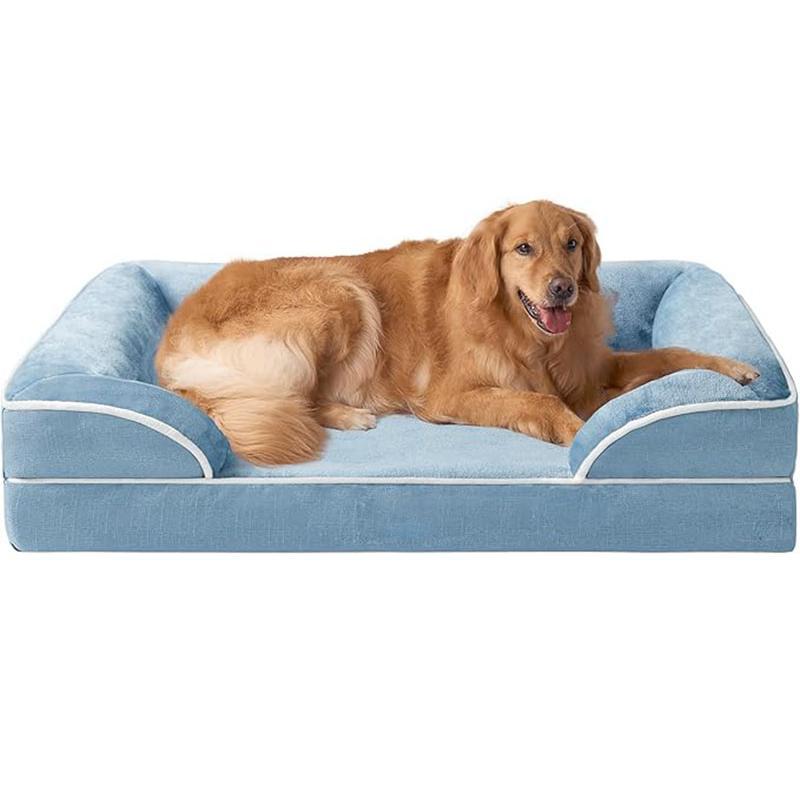 Orthopädisches Hundebett mit Unterstützung