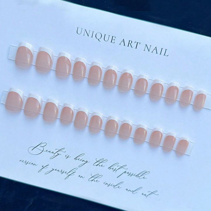 Französische Spitze Acryl Nagelset Karnz