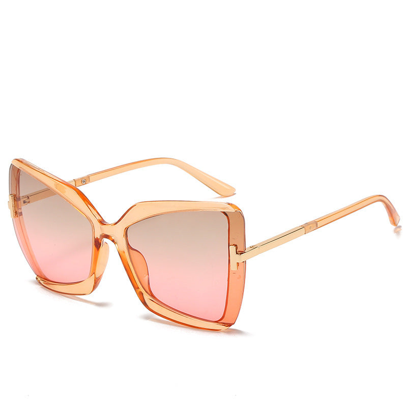 Luxuriöse Übergroße Schild Sonnenbrille Karnz
