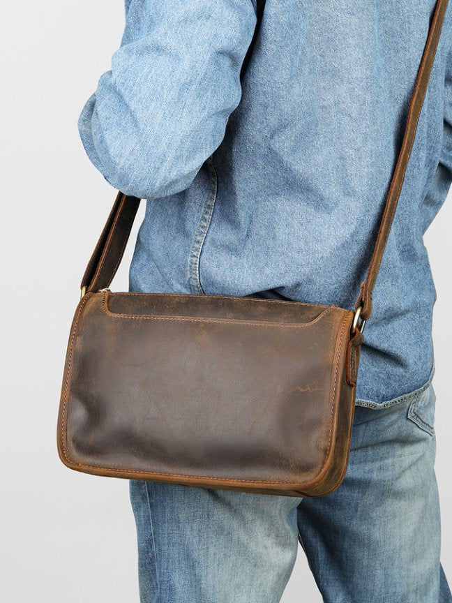 Klassische Leder Umhängetasche