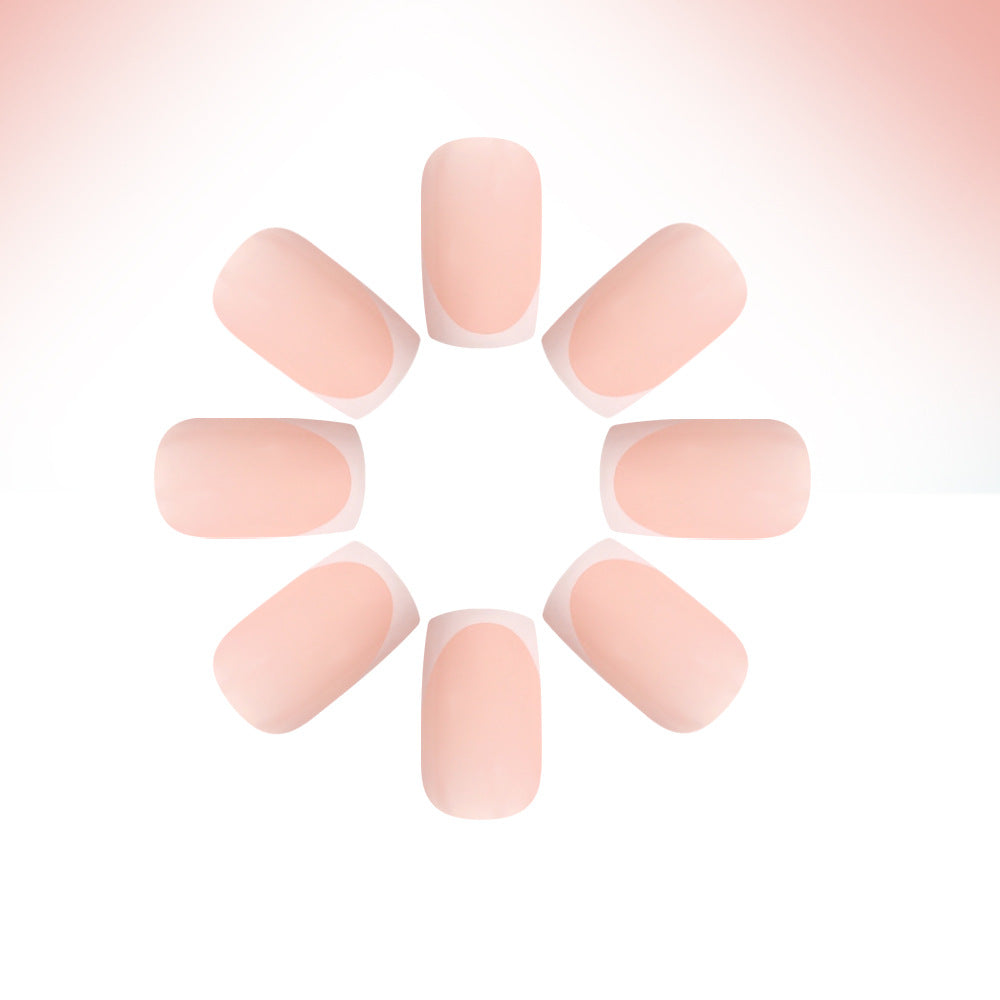 Elegante French Tip Druck-Nägel Karnz