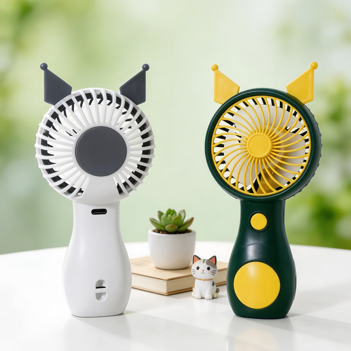 Damen Tragbarer Handventilator mit niedlichem Katzenmotiv Karnz