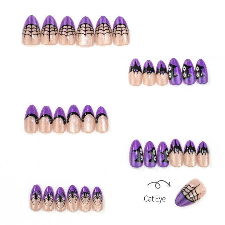 Halloween-Themen Press-On Nail Art Kit