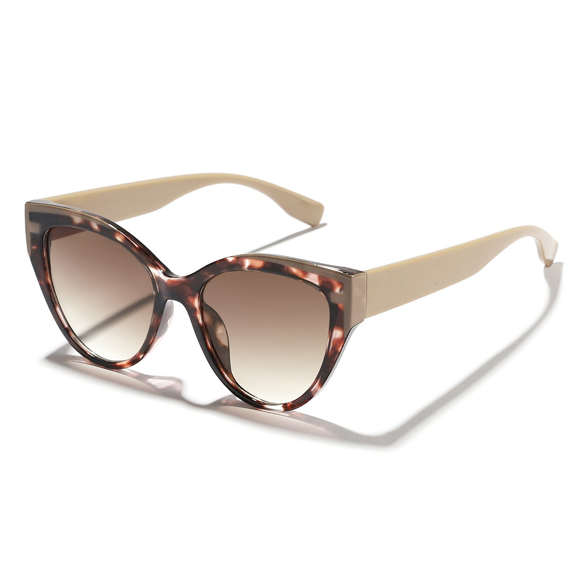 Damen trendige Katzenaugen Sonnenbrille mit hochwertigem Rahmen Karnz