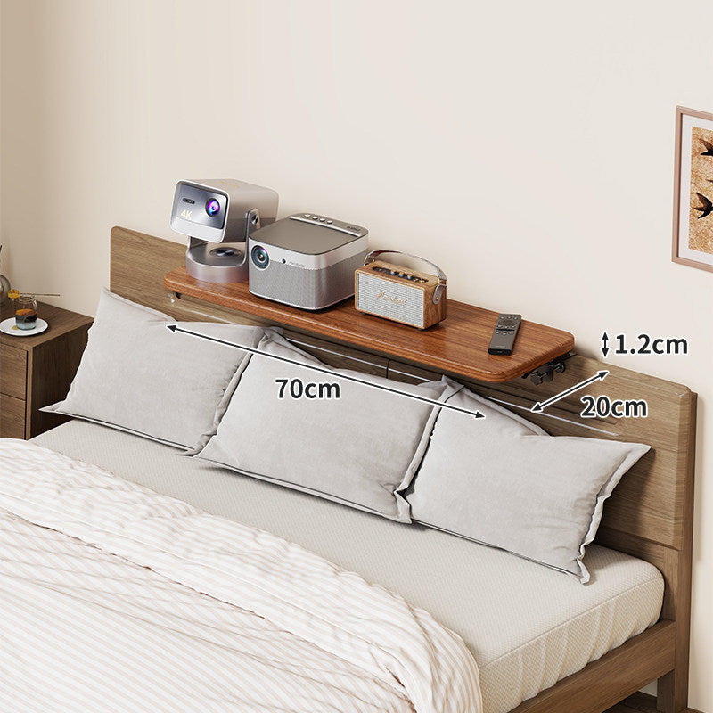 Slim Floating Kopfteil Nachttischregal mit ultra-dünnem Profil und abgerundeten Ecken