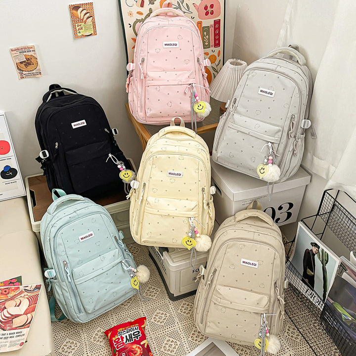 Verspielt gepunktetes Design Rucksack Karnz