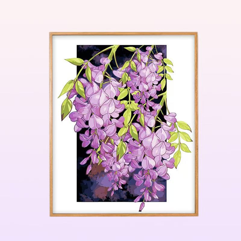 Floral Peony Illustration Wandkunst Karnz