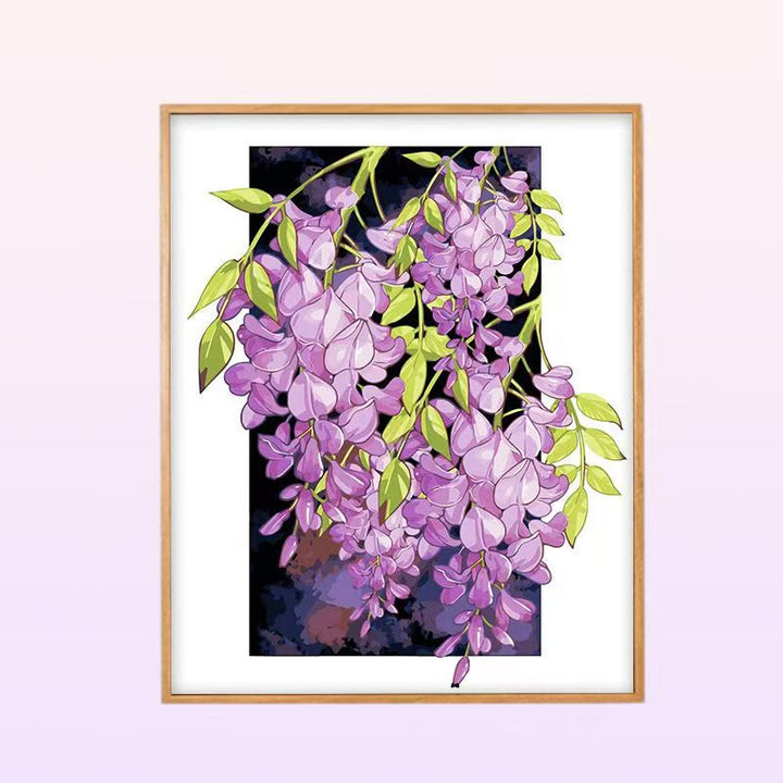 Floral Peony Illustration Wandkunst Karnz