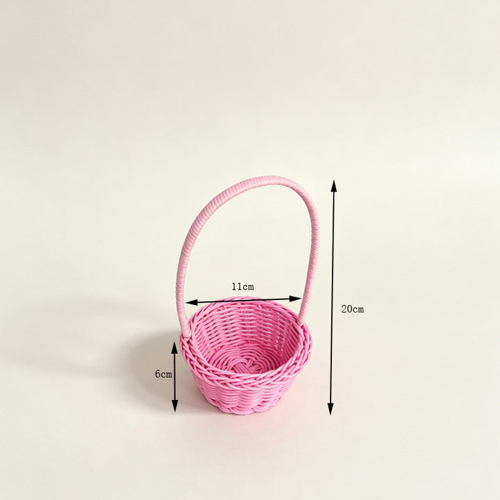 Dekorative Miniatur Geflochtene Korb Karnz