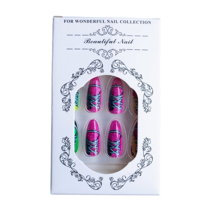 Verspielt Thematisches Press-On Nagelset Karnz