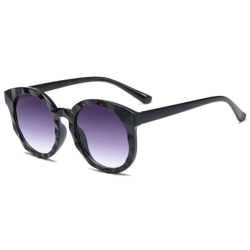 Damen modische Sonnenbrille mit harmonischem Farbverlauf und einzigartigem Design Karnz