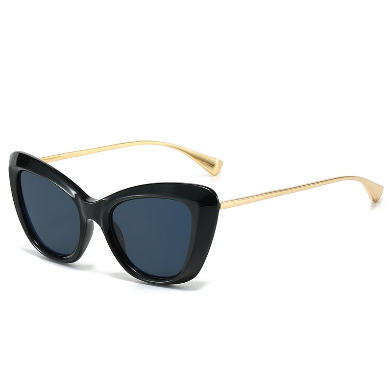 Damen Cat-Eye Sonnenbrille mit elegantem Metallrahmen Karnz