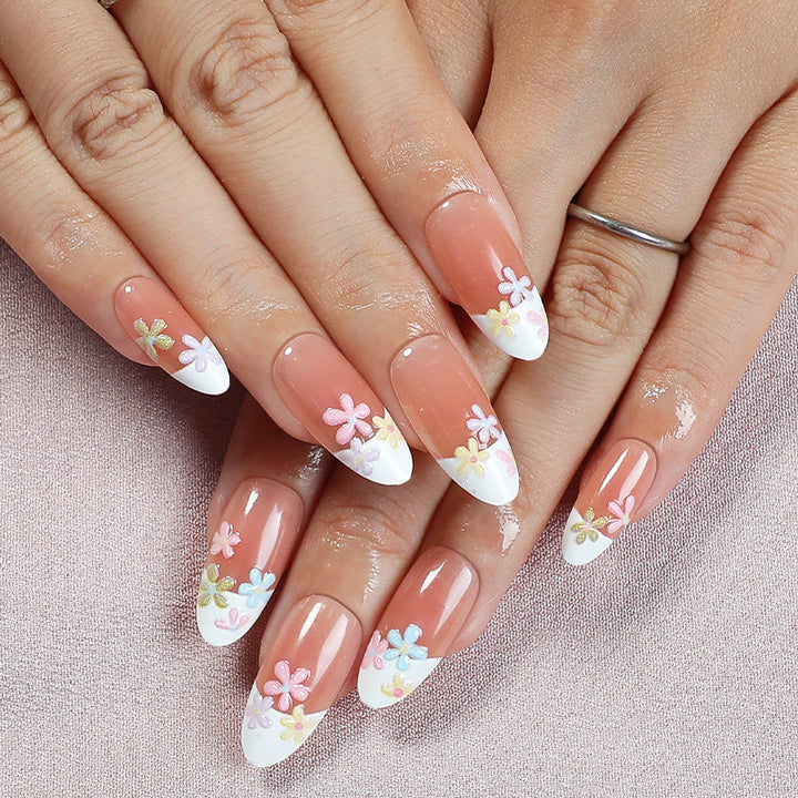 Dekoratives Floral Press-On Nagelkunstset 1790738579