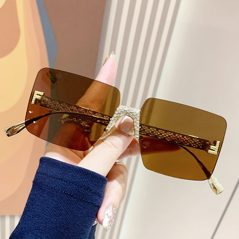 Damen extravagante hexagonale Sonnenbrille Karnz