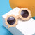 Damen verspielte Blumen-Sonnenbrille mit hoch UV-Schutz Karnz