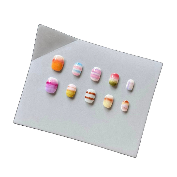 Künstlerisches Farbverlauf-Nageldruck-Set
