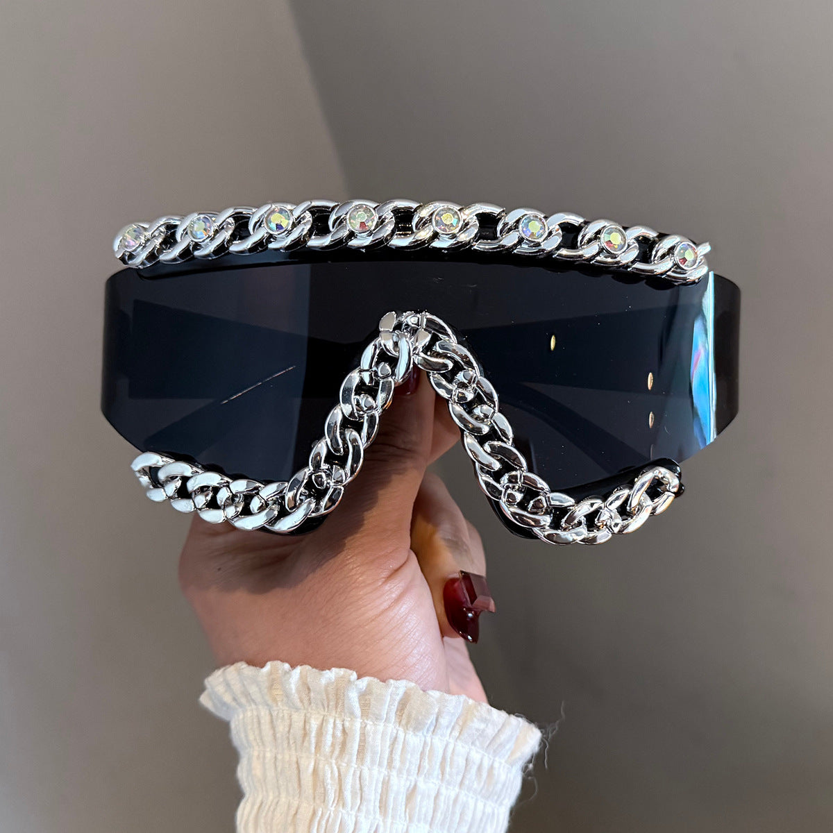 Damen Fashion-Schutzbrille mit glamourösen Kristallverzierungen Karnz