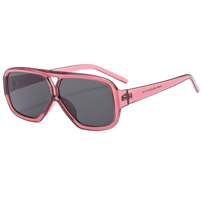 Damen modische oversized Sonnenbrille mit breitem Rahmen und schützenden Gläsern Karnz