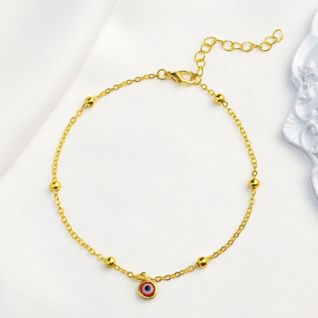 Delicate Evil Eye Anklet Karnz