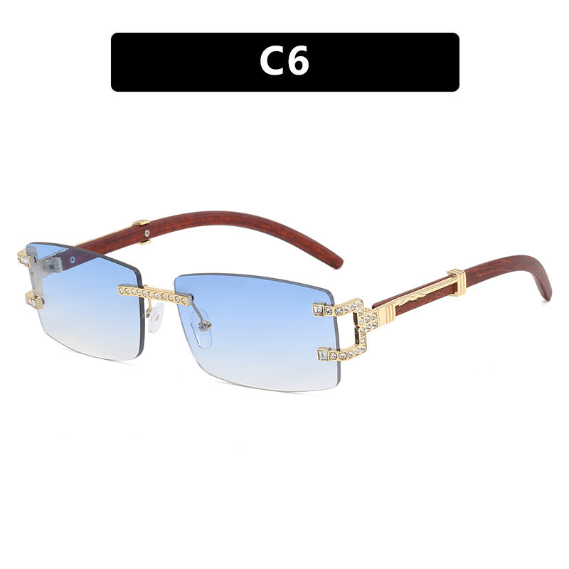 Damen exklusive Sonnenbrille im eleganten Design mit Strass-Akzenten Karnz