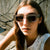 Damen Modische Quadratische Sonnenbrille mit robustem Rahmen und polarisierten Gläsern Karnz