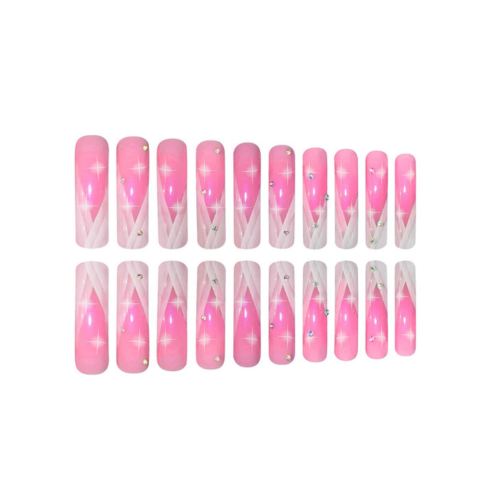 Elegante 3D-Gradient-Nägel Kunst Karnz