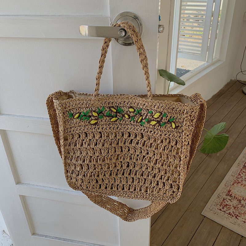 Damen handgefertigte Jute Tasche Karnz