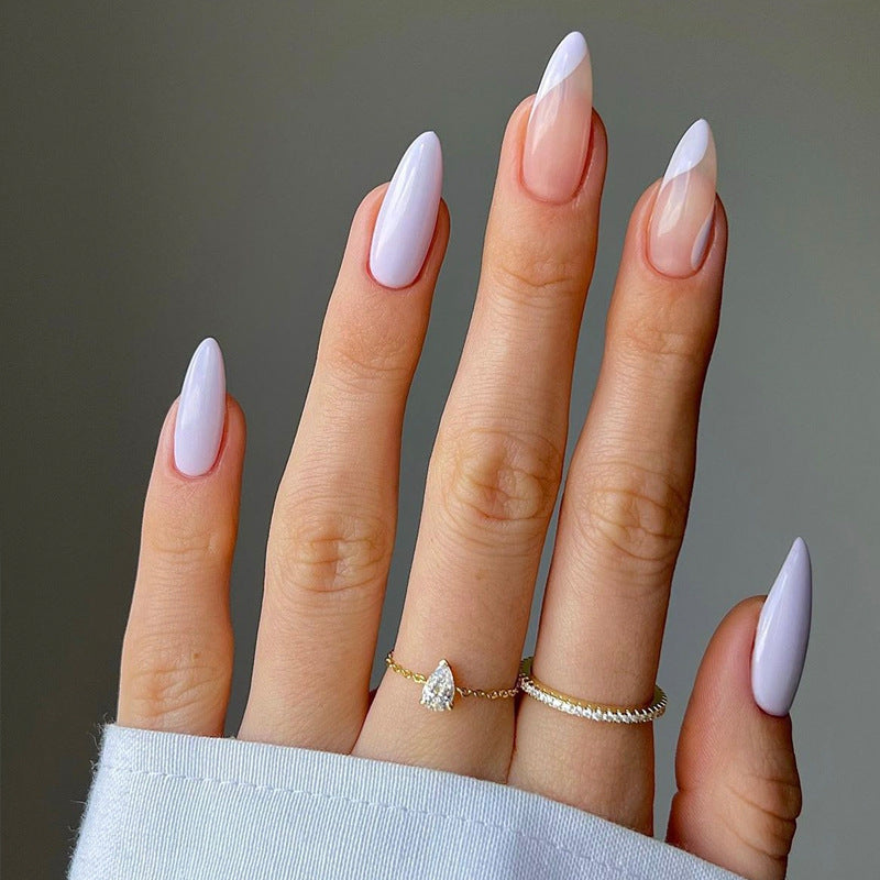 Glamouröse Glitzer-Stiletto Press-On Nägel Karnz