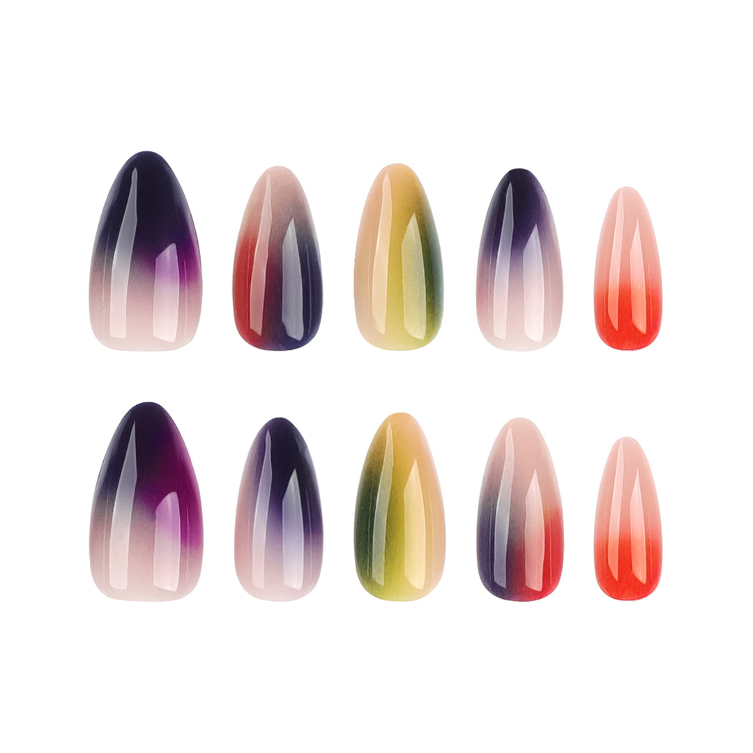 Künstliche Nagelkunst mit elegantem Farbverlauf Karnz