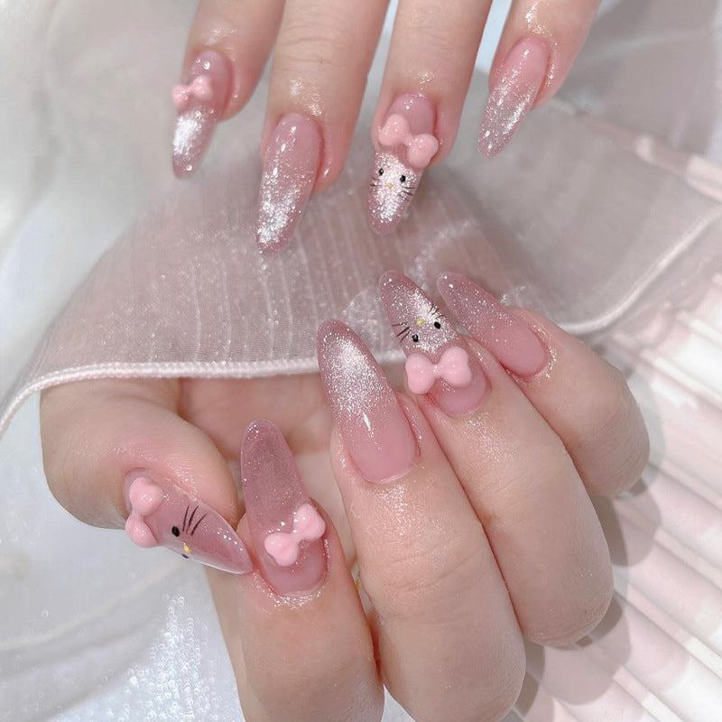 Dekorative Glitzernde Press-On Nail Tips Karnz