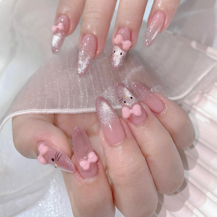Dekorative Glitzernde Press-On Nail Tips Karnz