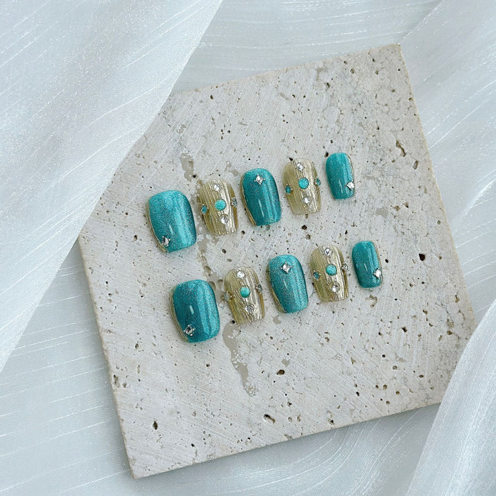 Glamouröser Designer Press-On Nagelset