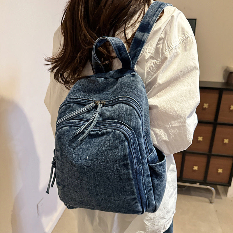 Robuste Denim-Rucksack Karnz