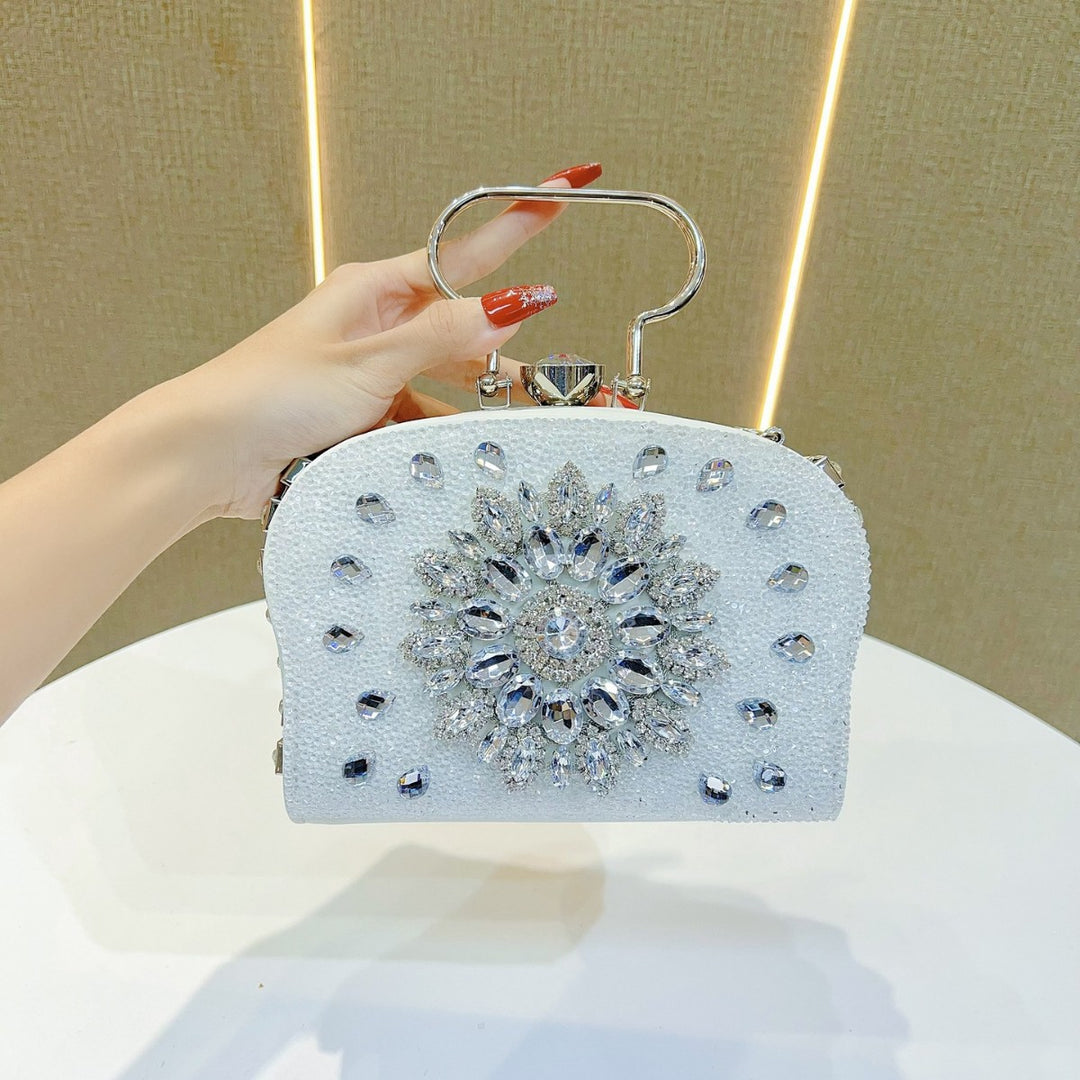 Elegante Perlen Abendtasche