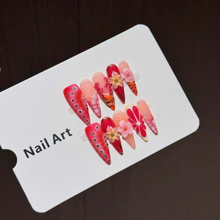 Künstlerisches Floral Nail Art Set