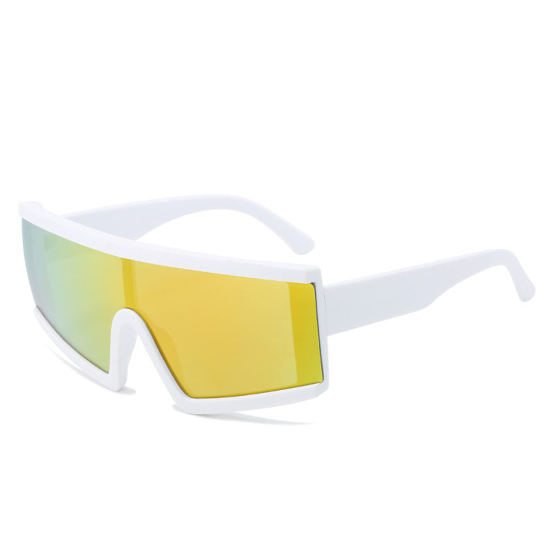 Damen Sportliche Sonnenbrille mit breiter, kratzfester Linse und UV-Schutz Karnz