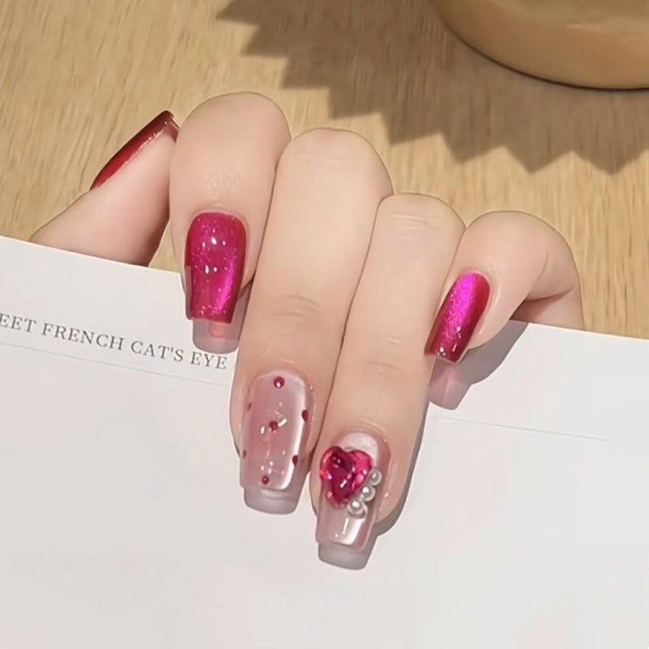 Stylisches Dekoratives Press-On Nagelset