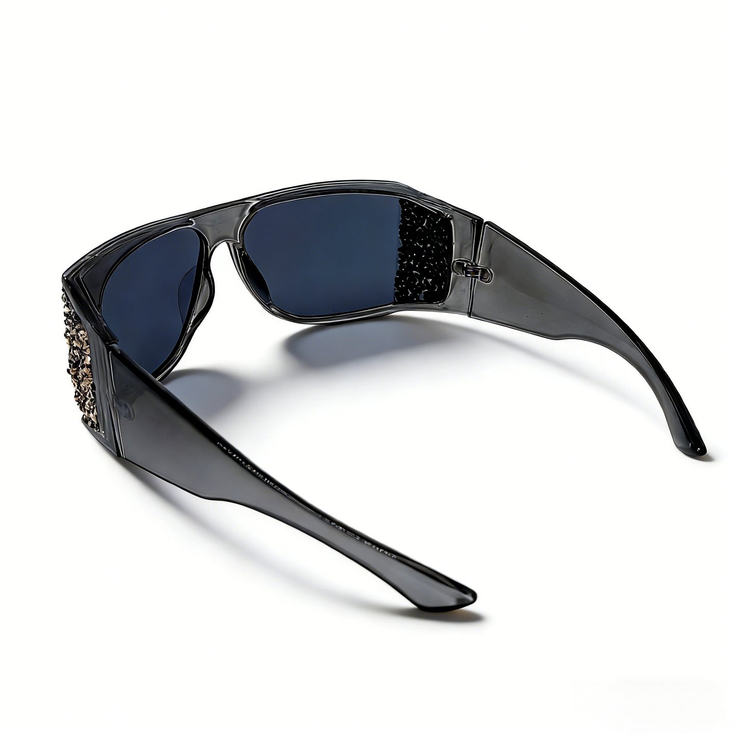 Damen Sportliche Sonnenbrille mit funkelnden Applikationen Karnz
