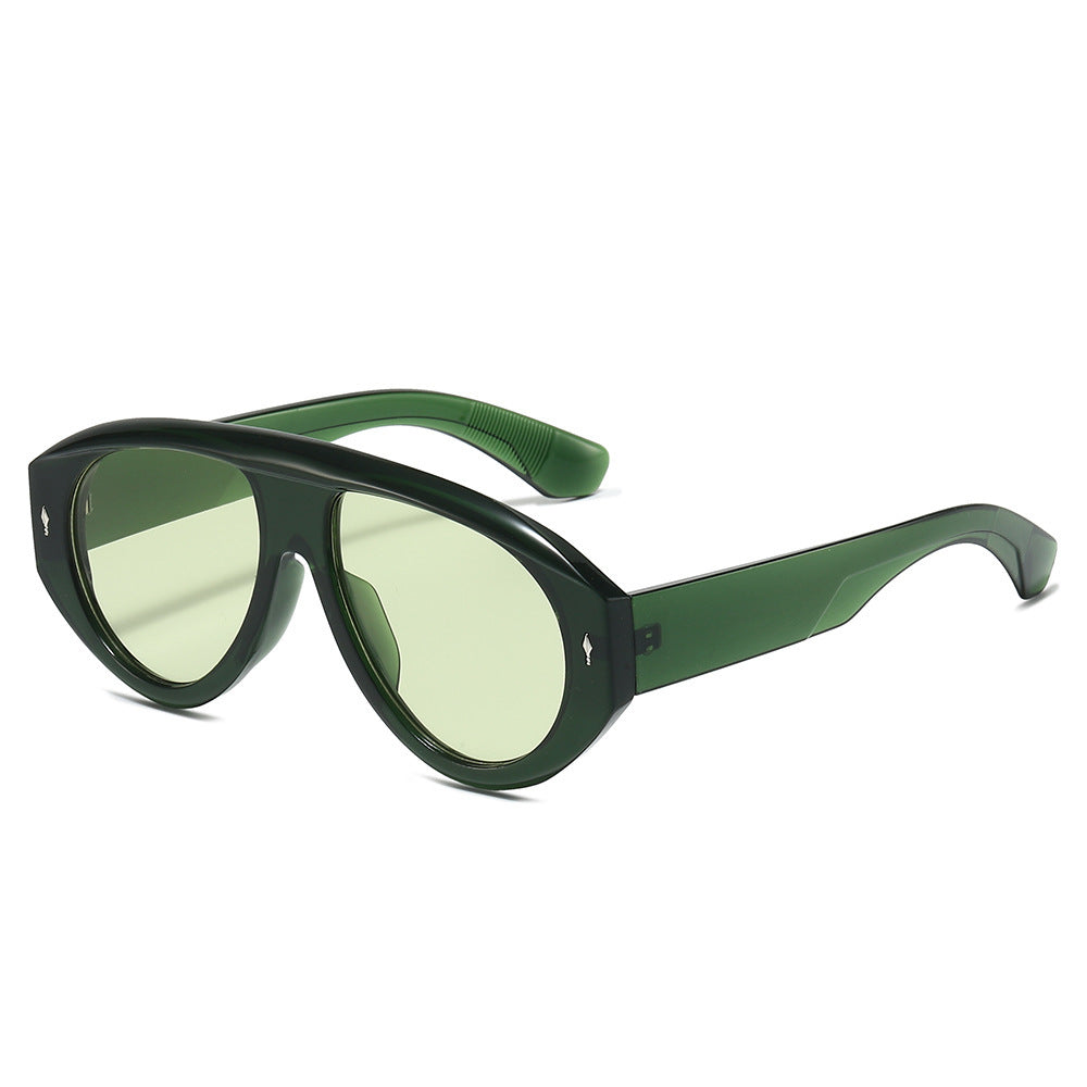 Modische skulpturale Sonnenbrille Karnz