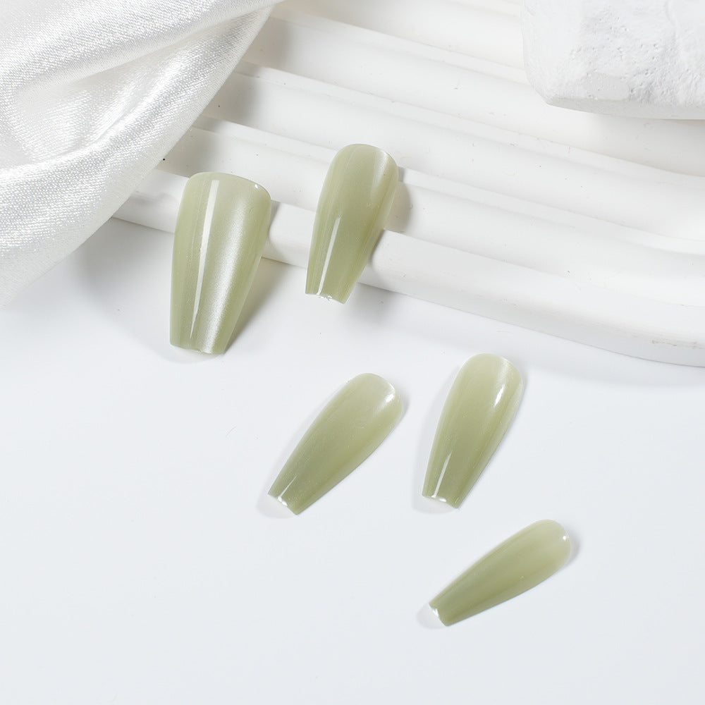 Langanhaltendes Glänzendes Press-On Nail Set Karnz