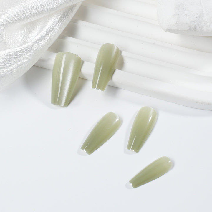 Langanhaltendes Glänzendes Press-On Nail Set Karnz